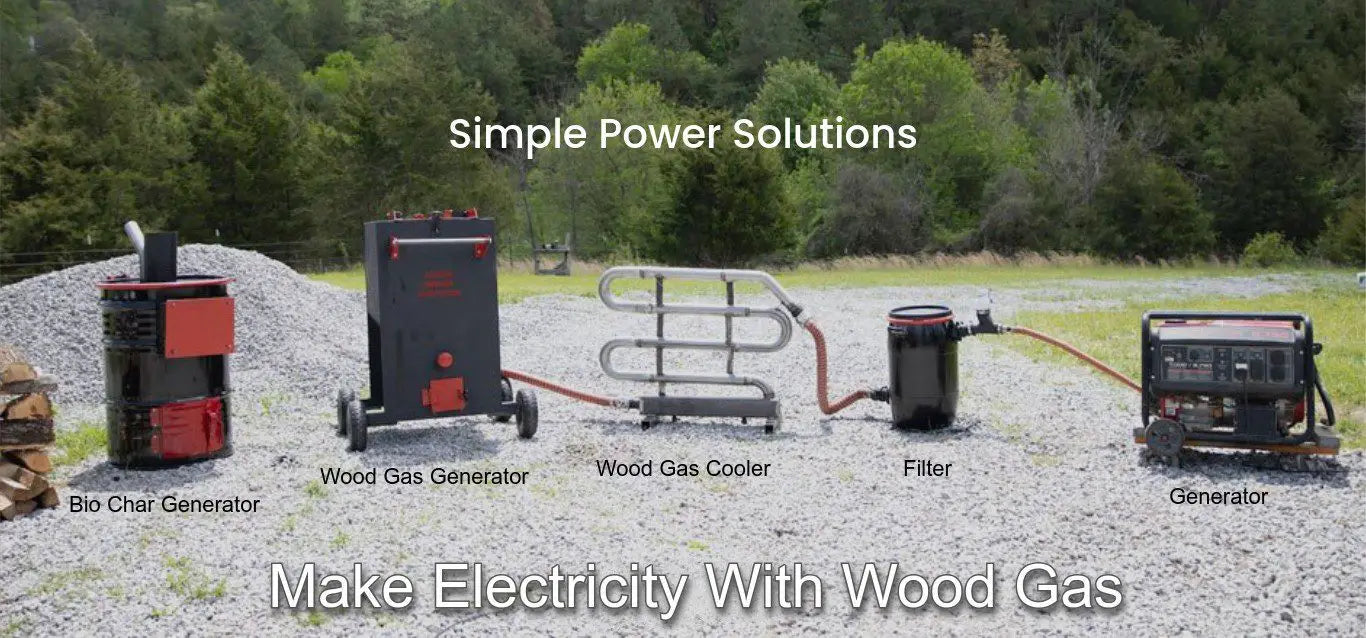 Off-Grid Home Wood Gasifier Generator Package image 0