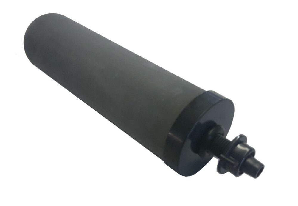 Carbon Black Ceramic 7 inch Candle Filter with Pre-Filter image 0