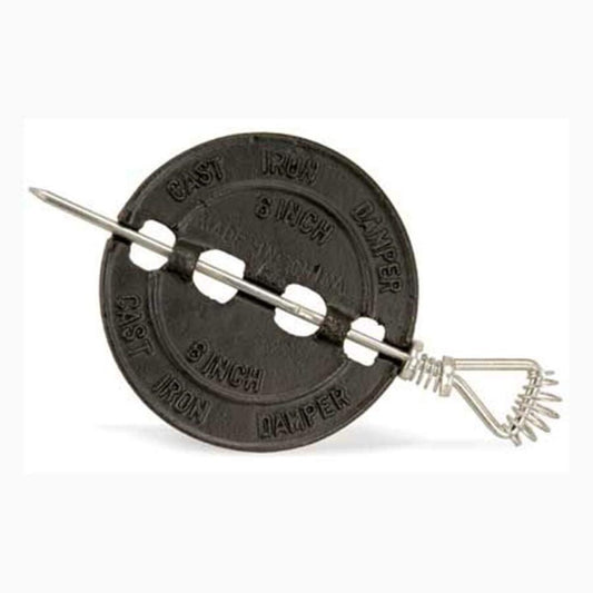 4 Inch Cast Iron Smoke Pipe Damper image 0