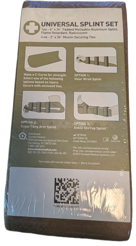 Combat Medical Universal Splint Set