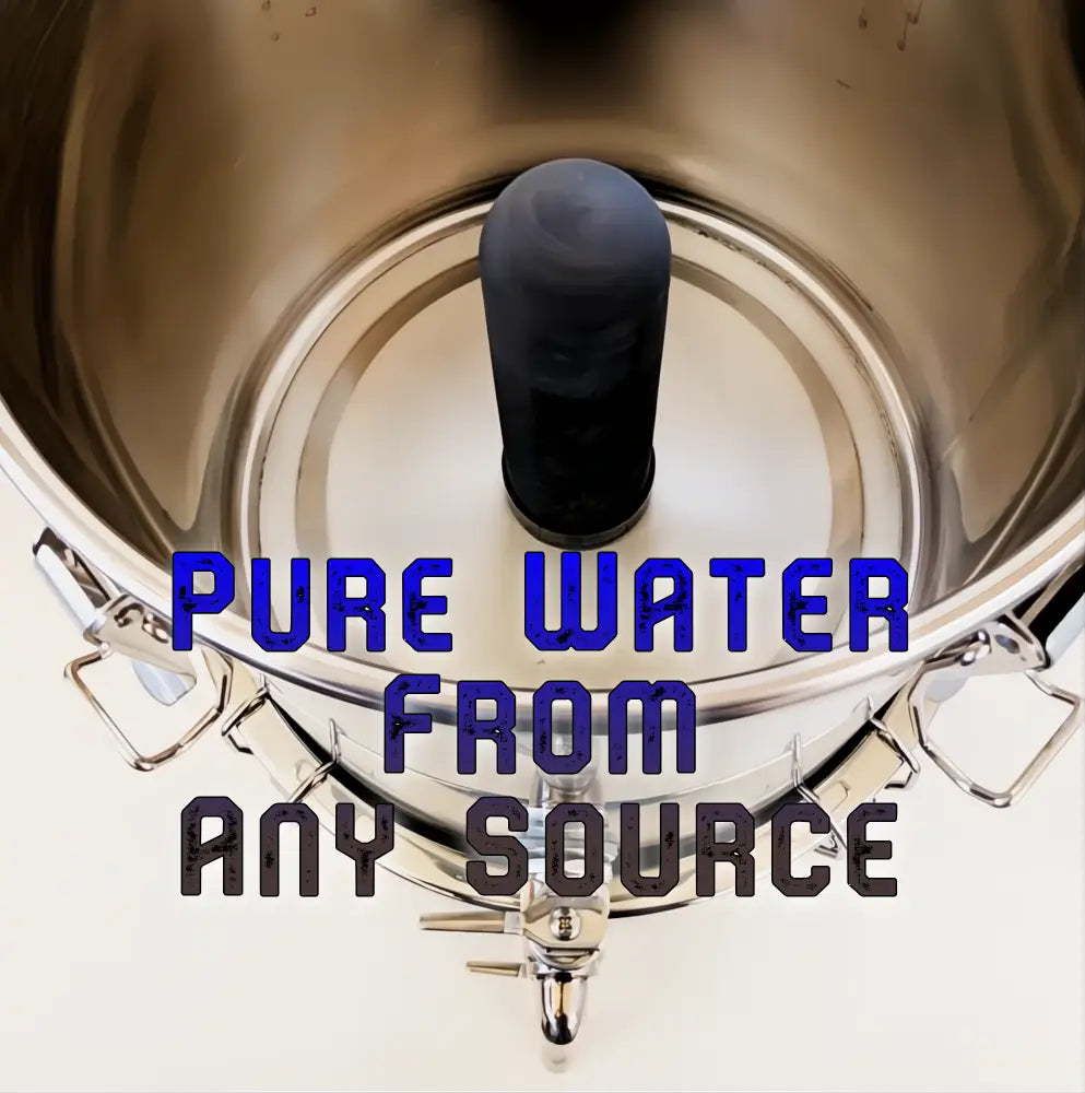 AquaGuard DIY Gravity Water Filter Kit with Stainless Steel Radiation, PFAS, Fluoride