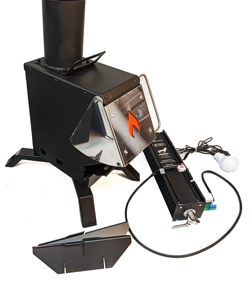 Thermo-Electric 50 BMG Gasification Rocket Stove - TEG 50BMG image