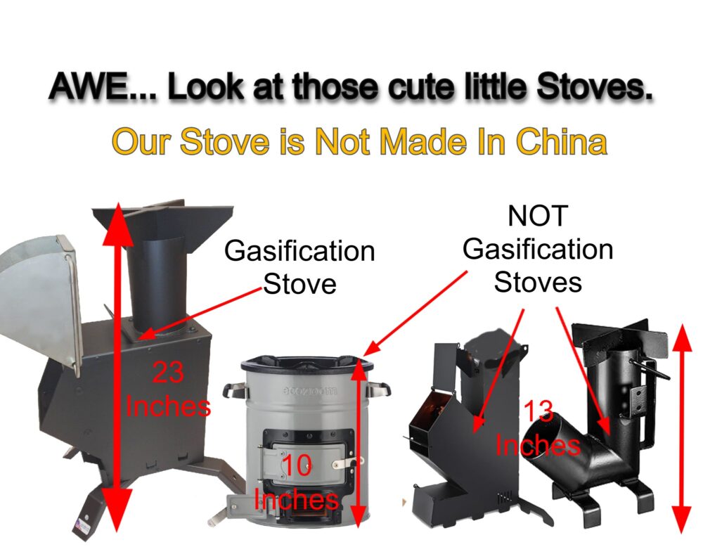 Bullet Proof 50 BMG Gasifier Rocket Stove Emergency Tent Heater image 8