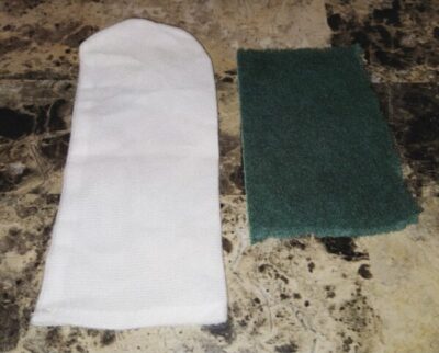 Pre filter sock for candle 7" filter scrub pad to clean filters