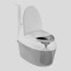 PooPod composting toilet waterless urine diverting catch
